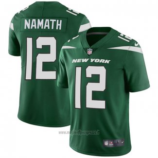 Maglia NFL Game New York Jets 12 Joe Namath Verde