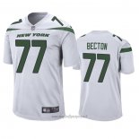 Maglia NFL Game New York Jets Mekhi Becton Bianco