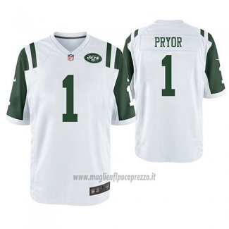 Maglia NFL Game New York Jets Terrelle Pryor Bianco