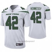 Maglia NFL Game New York Jets Thomas Hennessy Bianco 60 Anniversario