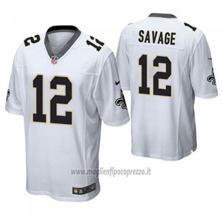 Maglia NFL Game Saints Tom Savage Bianco