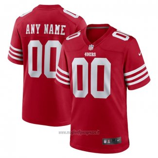 Maglia NFL Game San Francisco 49ers Personalizzate Rosso