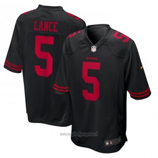Maglia NFL Game San Francisco 49ers Trey Lance Nero