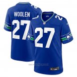 Maglia NFL Game Seattle Seahawks Tariq Woolen Throwback Blu