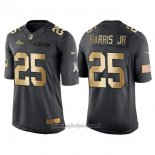 Maglia NFL Gold Anthracite Denver Broncos Harris Jr Salute To Service 2016 Nero