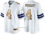 Maglia NFL Gold Game Dallas Cowboys Prescott Bianco