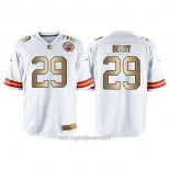 Maglia NFL Gold Game Kansas City Chiefs Berry Bianco