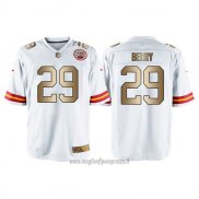 Maglia NFL Gold Game Kansas City Chiefs Berry Bianco