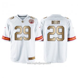 Maglia NFL Gold Game Kansas City Chiefs Berry Bianco