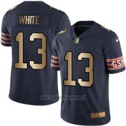 Maglia NFL Gold Legend Chicago Bears White Profundo Blu