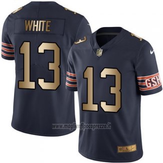 Maglia NFL Gold Legend Chicago Bears White Profundo Blu