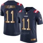 Maglia NFL Gold Legend New England Patriots Edelman Profundo Blu