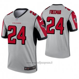 Maglia NFL Legend Atlanta Falcons 24 Devonta Freeman Inverted Grigio