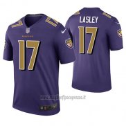 Maglia NFL Legend Baltimore Ravens Jordan Lasley Viola Color Rush