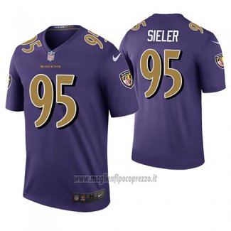 Maglia NFL Legend Baltimore Ravens Zach Sieler Viola Color Rush