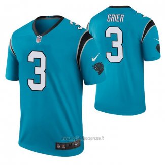 Maglia NFL Legend Carolina Panthers Will Grier Color Rush Blu