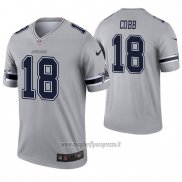 Maglia NFL Legend Dallas Cowboys 18 Randall Cobb Inverted Grigio