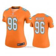 Maglia NFL Legend Donna Miami Dolphins Curtis Weaver Arancione
