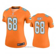 Maglia NFL Legend Donna Miami Dolphins Robert Hunt Arancione Color Rush