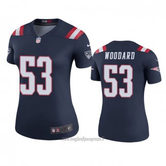 Maglia NFL Legend Donna New England Patriots Dustin Woodard Blu Color Rush