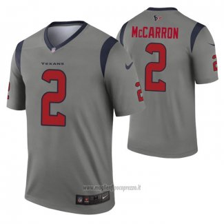 Maglia NFL Legend Houston Texans Aj Mccarron Inverted Grigio
