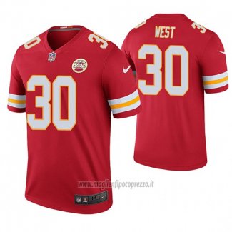 Maglia NFL Legend Kansas City Chiefs Charcandrick West Rosso Color Rush