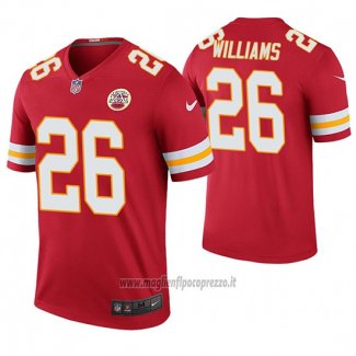 Maglia NFL Legend Kansas City Chiefs Damien Williams Rosso Color Rush