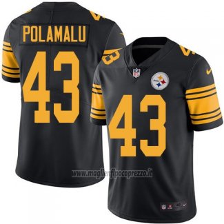 Maglia NFL Legend Pittsburgh Steelers Polamalu Nero