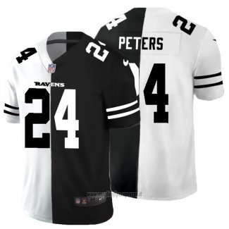 Maglia NFL Limited Baltimore Ravens Peters White Black Split