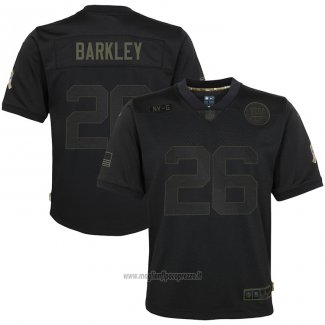 Maglia NFL Limited Bambino New York Giants Saquon Barkley 2020 Salute To Service Nero