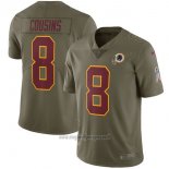 Maglia NFL Limited Bambino Washington Commanders 8 Cousins 2017 Salute To Service Verde