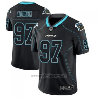 Maglia NFL Limited Carolina Panthers Mario Addison Nero Color Rush 2018 Lights Out