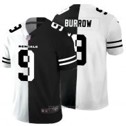 Maglia NFL Limited Cincinnati Bengals Burrow White Black Split