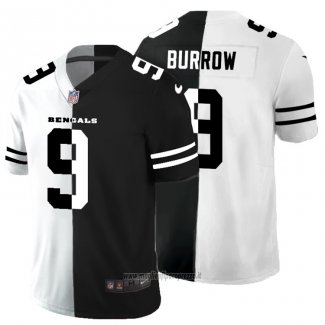 Maglia NFL Limited Cincinnati Bengals Burrow White Black Split