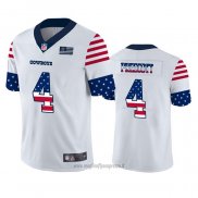 Maglia NFL Limited Dallas Cowboys Dak Prescott Independence Day Bianco