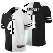 Maglia NFL Limited Dallas Cowboys Prescott Black White Split