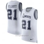 Maglia NFL Limited Dallas Cowboys Senza Maniche 21 Elliott Bianco