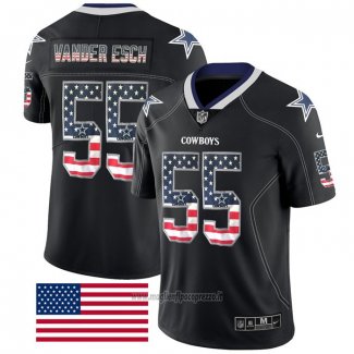 Maglia NFL Limited Dallas Cowboys Vander Esch Rush USA Flag Nero
