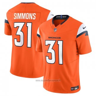 Maglia NFL Limited Denver Broncos Justin Simmons Vapor F.U.S.E. Bianco