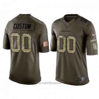 Maglia NFL Limited Denver Broncos Personalizzate Salute To Service Verde2