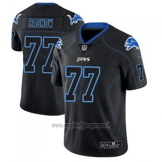Maglia NFL Limited Detroit Lions Frank Ragnow Nero Color Rush 2018 Lights Out