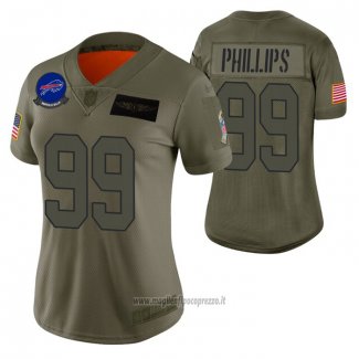 Maglia NFL Limited Donna Buffalo Bills Harrison Phillips 2019 Salute To Service Verde