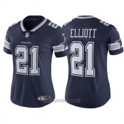 Maglia NFL Limited Donna Dallas Cowboys 21 Ezekiel Elliott Blu Vapor Untouchable