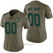 Maglia NFL Limited Donna New York Jets Personalizzate 2017 Salute To Service Verde