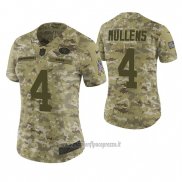 Maglia NFL Limited Donna San Francisco 49ers Nick Mullens Camuffamento 2018 Salute To Service
