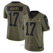 Maglia NFL Limited Green Bay Packers Davante Adams 2021 Salute To Service Verde
