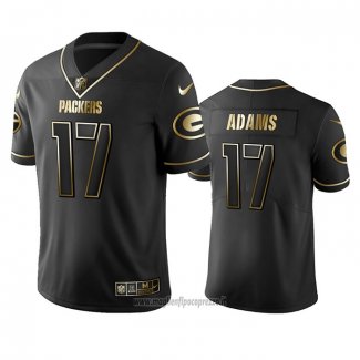 Maglia NFL Limited Green Bay Packers Davante Adams Golden Edition Nero