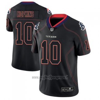 Maglia NFL Limited Houston Texans Deandre Hopkins Nero Color Rush 2018 Lights Out