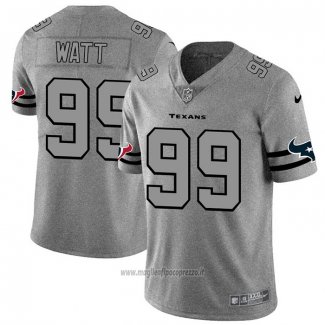 Maglia NFL Limited Houston Texans Watt Team Logo Gridiron Grigio