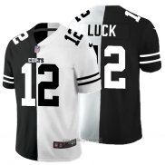Maglia NFL Limited Indianapolis Colts Luck Black White Split